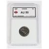 Image 1 : #106 CANADIAN GRADED 1967 5 CENTS AU 50 KSA