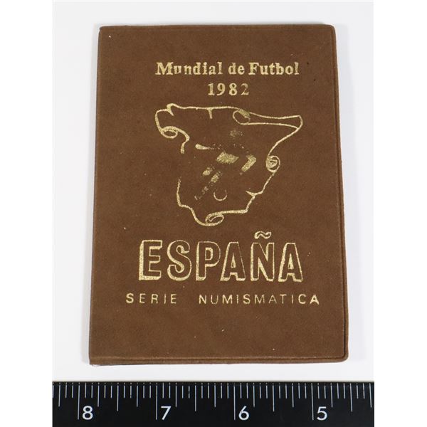 #155 SPAIN 1982 SPANISH 6 COIN SET SOCCER FOOTBALL