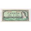 Image 1 : #162 1954 CANADIAN $1 PAPER MONEY NOTE QEII