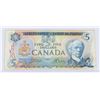 Image 1 : #168 1954 CANADIAN $5 FIVE DOLLAR PAPER MONEY NOTE