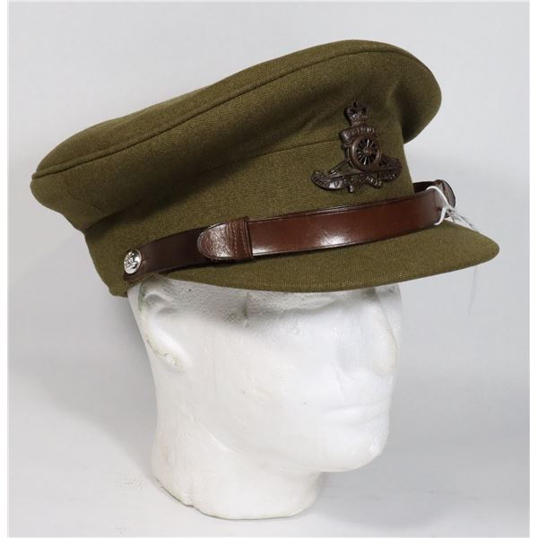 #179 1950s ROYAL CANADIAN ARTILLERY RCA PEAKED CAP