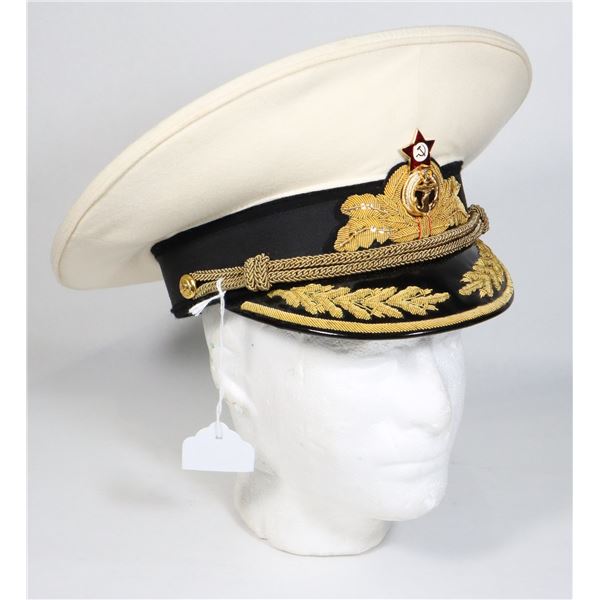 #182 FLEET ADMIRAL SOVIET UNION PEAKED CAP USSR