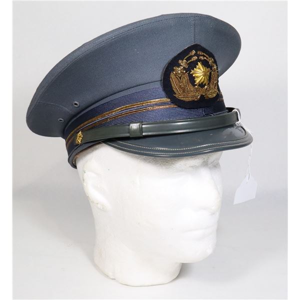 #184 VINTAGE JAPANESE POLICE FORCE PEAKED CAP