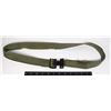 Image 1 : #207 GREEN MILITARY THIN BELT COLD WAR