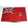 Image 1 : #223 WW2 CANADA PATRIOTIC FLAG 15 X 23 RED ENSIGN