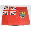 Image 1 : #224 WW2 CANADA PATRIOTIC FLAG 17 X 23 RED ENSIGN