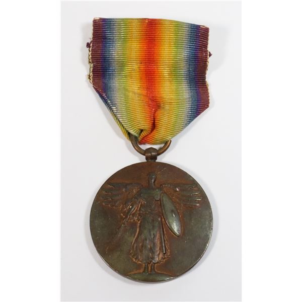 #256 WW1 AMERICA USA MILITARY VICTORY MEDAL 1919
