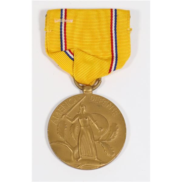 #262 WW2 AMERICAN DEFENSE MEDAL AMERICA MILITARY