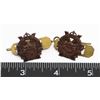 Image 1 : #370 WW2 CALGARY HIGHLANDERS COLLAR BADGE PAIR