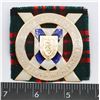 Image 1 : #375  NOVA SCOTIA HIGHLANDERS CAP BADGE ENAMEL