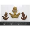 Image 1 : #397 SOUTH ALBERTA LIGHT HORSE CAP BADGE + COLLARS