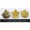 Image 1 : #402 LOT OF 3 CANADIAN CAP BADGES HASTINGS &