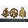 Image 1 : #403 LOT OF 3 CANADIAN CAP BADGES RCAMC BCD