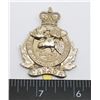 Image 1 : #412 ALGONQUIN REGIMENT CAP BADGE CANADA MOOSE