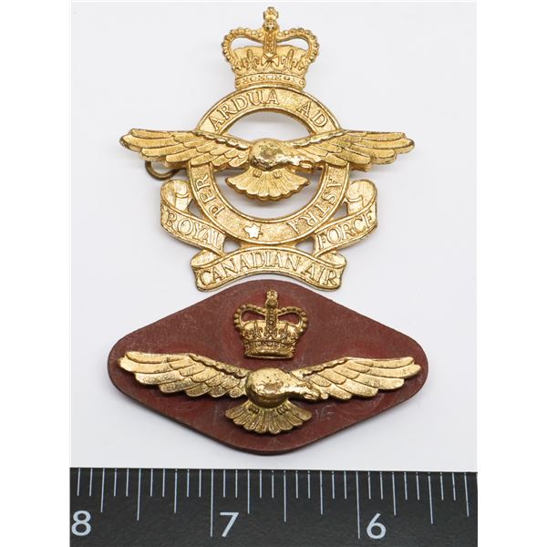 #417 RCAF ROYAL CANADIAN AIR FORCE CAP BADGE +