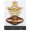 Image 1 : #417 RCAF ROYAL CANADIAN AIR FORCE CAP BADGE +