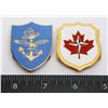 Image 1 : #423 PAIR POCKET BADGE CANADA MARITIME + NATO