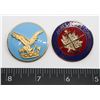 Image 1 : #424 PAIR POCKET BADGE CANADA AIR COMMAND +