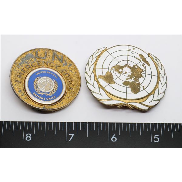 #425 UNITED NATIONS EMERGENCY FORCE + BERET BADGE