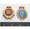 Image 1 : #441 PAIR CANADIAN FORCES BADGES LOGISTICS + RCEME