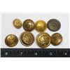 Image 1 : #464 ANTIQUE NAVY BUTTONS ASSORTED BRITISH FRENCH