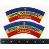 Image 1 : #487 PAIR 3 ROYAL 22ND REGIMENT SHOULDER TITLES