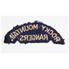 Image 2 : #489 ROCKY MOUNTAIN RANGERS CLOTH SHOULDER TITLE