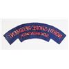 Image 2 : #490 NORTH SHORE REGIMENT CLOTH SHOULDER TITLE