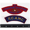 Image 1 : #494 RCAMC + CANADIAN SCOTTISH CLOTH SHOULDER