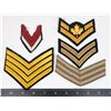 #510 VARIOUS CHEVRON RANK INSIGNIA MILITARY ETC