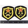 Image 1 : #524 PAIR SOVIET USSR CCCP MILITARY CLOTH PATCH