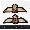 Image 1 : #552 PAIR RCAF PADDED PILOT WINGS ROYAL CANADIAN