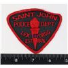Image 1 : #591 SAINT JOHN POLICE CLOTH INSIGNIA CANADA