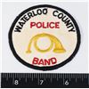 Image 1 : #602 WATERLOO COUNTY POLICE BAND CLOTH PATCH