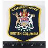 Image 1 : #603 BRITISH COLUMBIA CORRECTIONS PATCH CLOTH