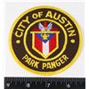 Image 1 : #610 CITY OF AUSTIN PARK RANGER CLOTH BADGE CREST