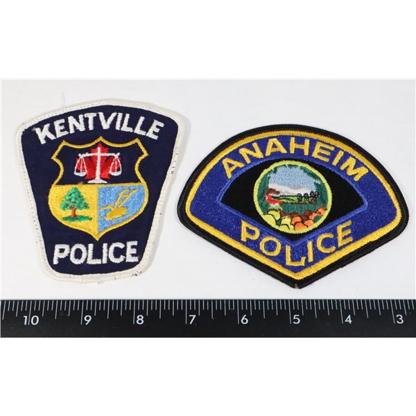 #611 ANAHEIM KENTVILLE POLCE USA PATCH CLOTH PAIR