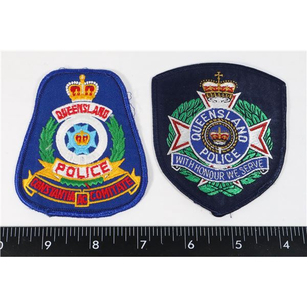 #614 PAIR AUSTRALIA POLICE QUEENSLAND VARIATIONS