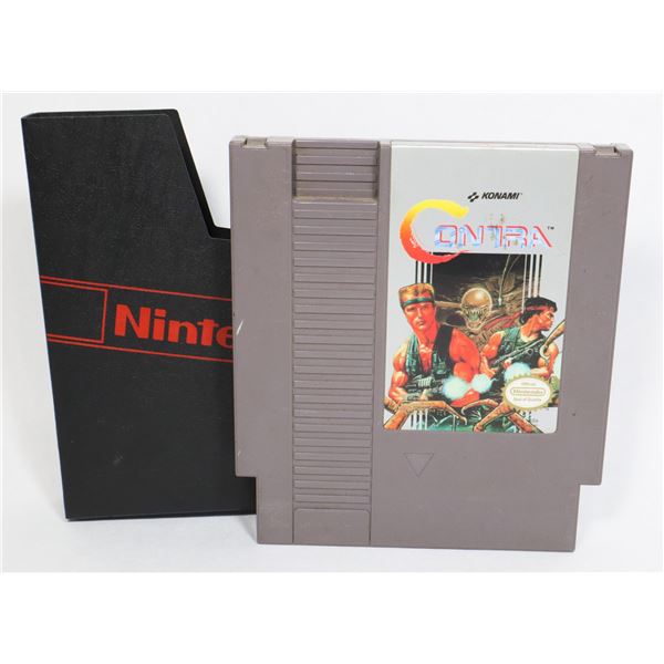 #664 NINTENDO NES GAME CONTRA KONAMI W/ SLEEVE