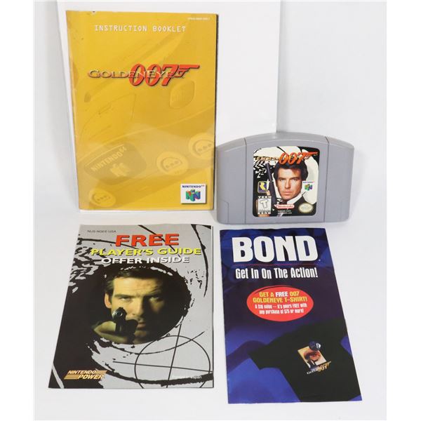 #699 NINTENDO 64 N64 GAME GOLDENEYE INCULDES