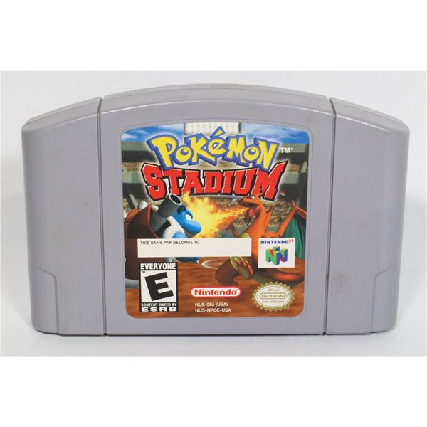 #704  N64 NINTENDO N64 GAME POKEMON STADIUM