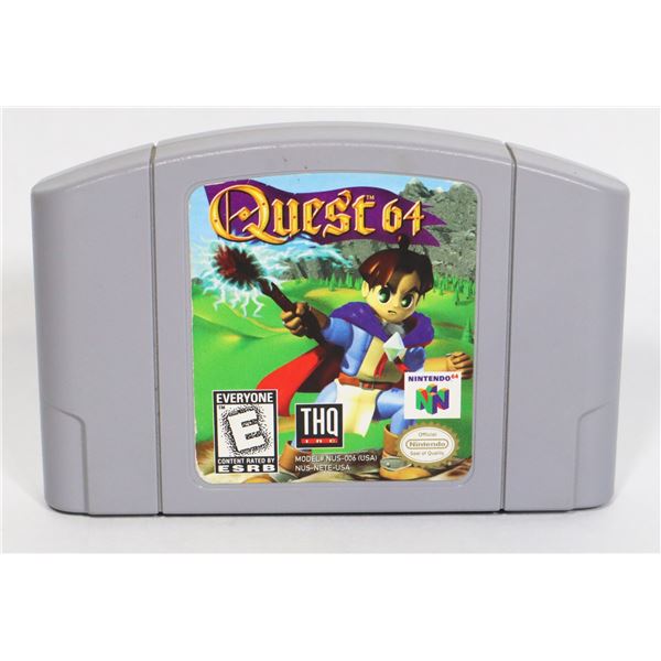 #706  N64 NINTENDO N64 GAME QUEST 64