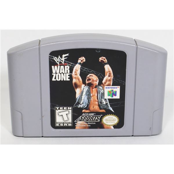 #712  N64 NINTENDO N64 GAME WF WAR ZONE