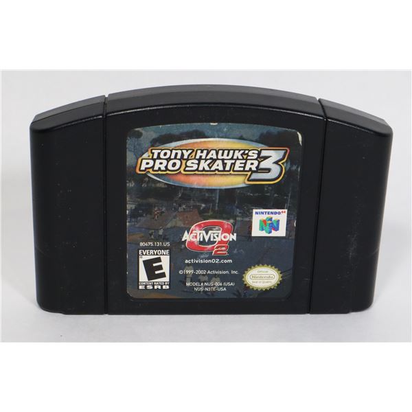 #714  N64 NINTENDO N64  TONY HAWK'S PRO SKATER 3