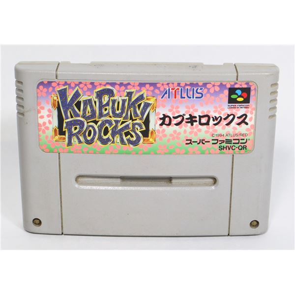 #717 JAPANESE SUPER FAMICOM GAME KABUIKI ROCKS