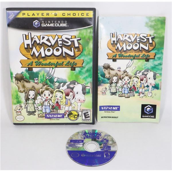 #724  GAMECUBE HARVEST MOON A WONDERFUL LIFE