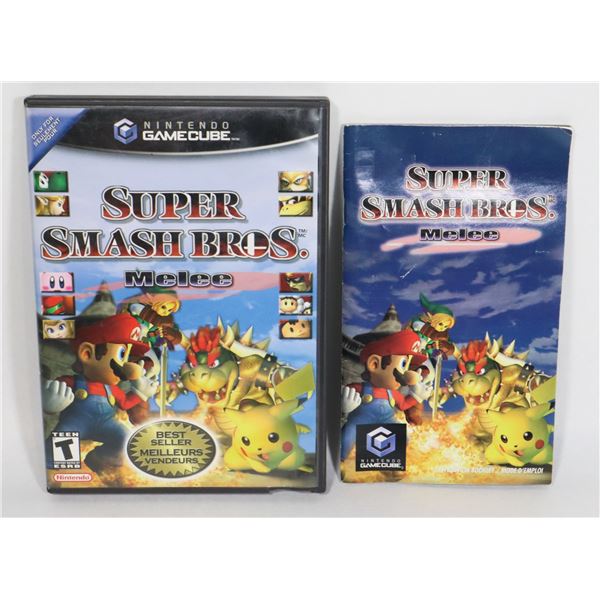 #728 CASE +INSTRUCTIONS SUPER SMASH BROTHERS MELEE