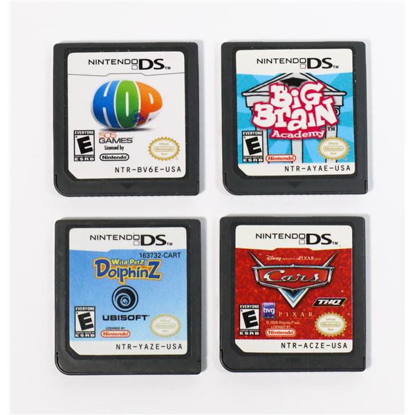 #797  NINTENDO DS LOT OF 4 PETZ DOLPHINZ ASSORTED