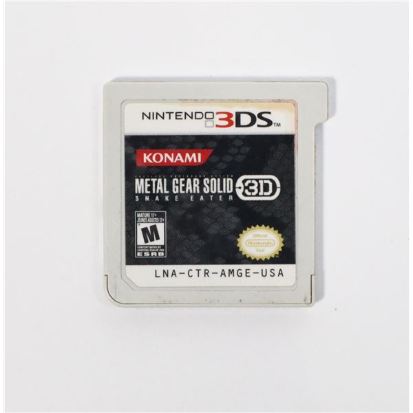 #807 NINTENDO 3DS  METAL GEAR SOLID SNAKE EATER 3D