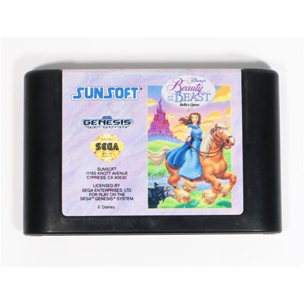 #829 SEGA GENESIS BEAUTY AND THE BEAST BELLE'S